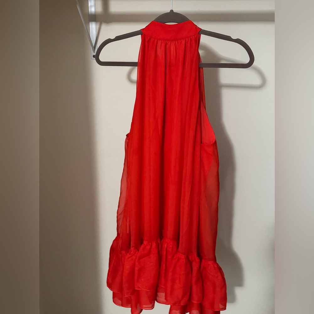 Alice + Olivia Red Sleeveless Dress